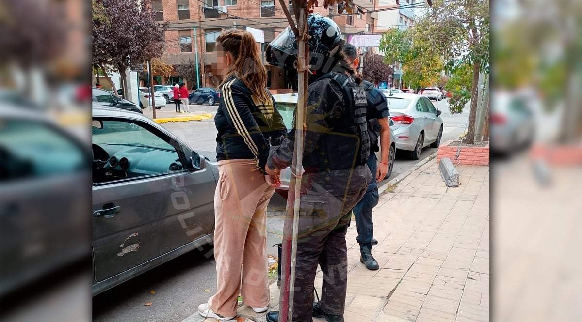 La joven fue detenida por personal de la comisaría Primera. Fuente (Policía de Neuquén)