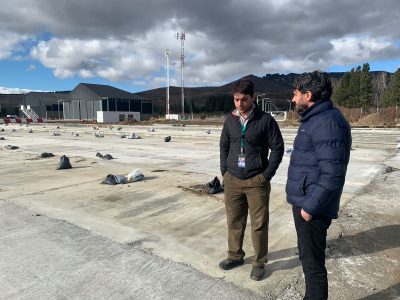 Continúan los trabajos en la nueva plataforma del aeropuerto de San Martín de los Andes