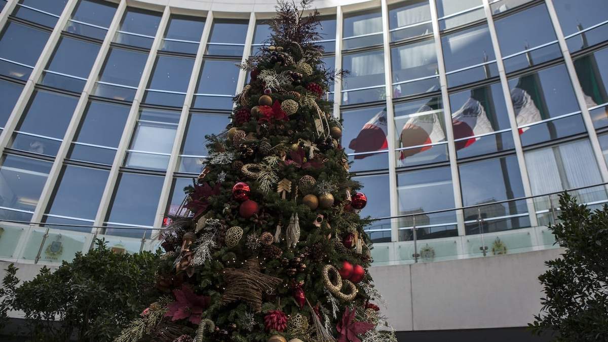 Árbol de Navidad en el Senado, en diciembre pasado