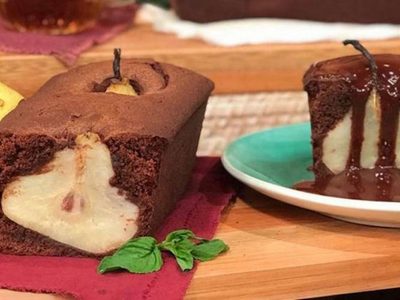 Budín de chocolate y pera: prepará esta receta sanita para desayunar o merendar como un campeón
