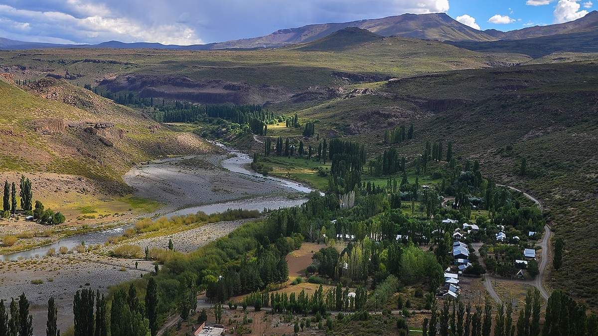 La represa del río Nahueve. Fuente: (Twitter)