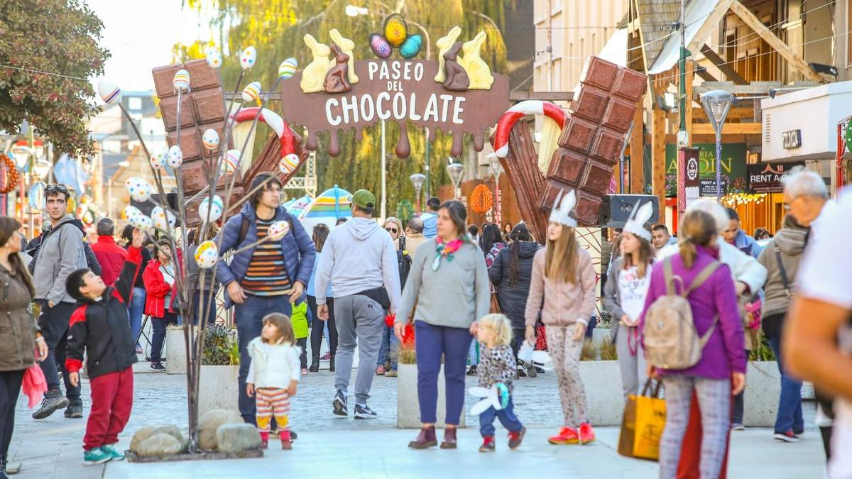 Paseo del Chocolate en Bariloche. Fuente: (Twitter)