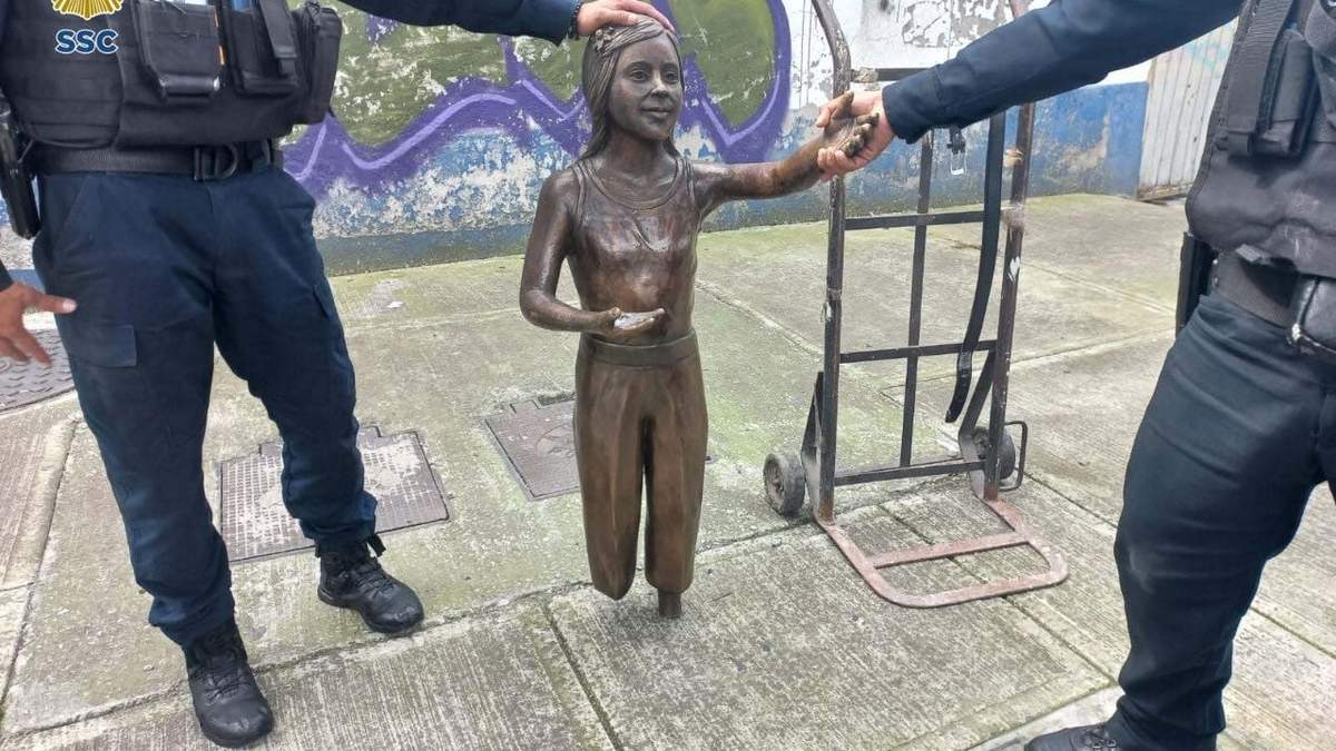 La estatua fue recuperada