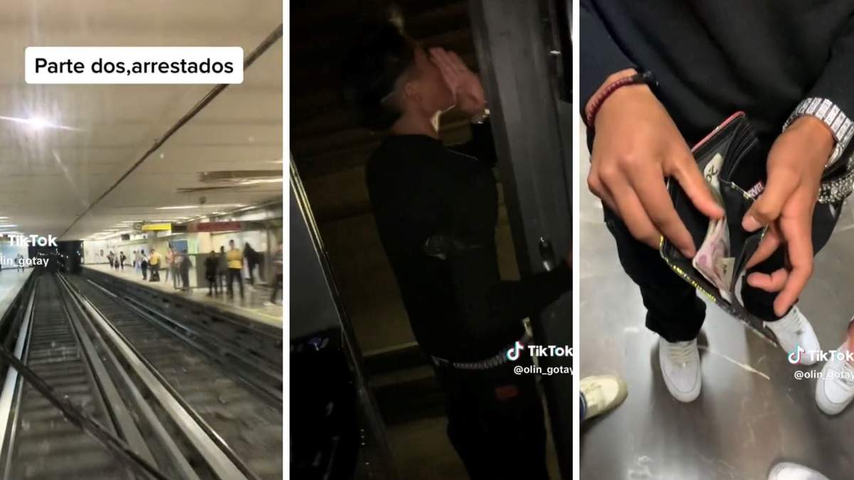 Tres momentos del video que se viralizó en redes