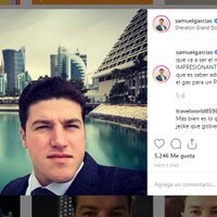 El "senatore" Samuel García presume "trabajo legislativo"... en Qatar (video)