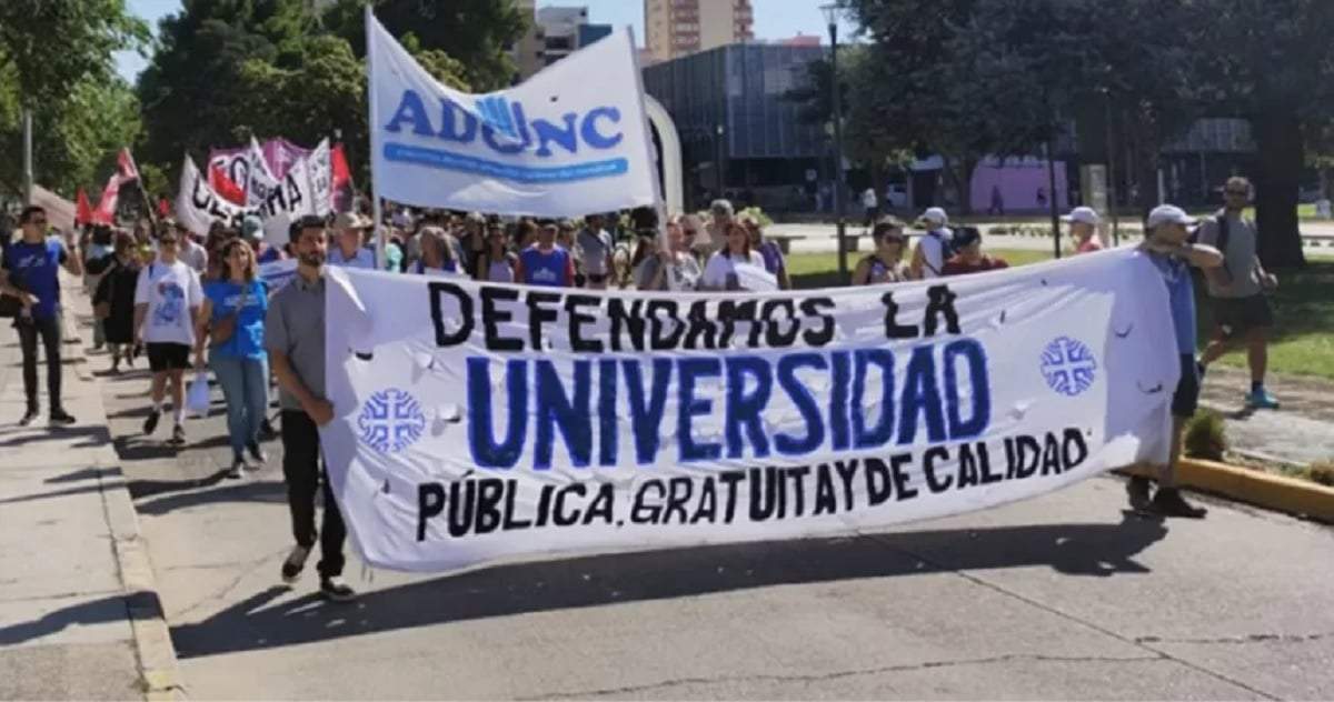 Los docentes universitarios profundizaron el reclamo de presupuesto y aumentos salariales desde enero de 2024. Fuente (X)