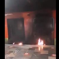 Arde vagón del Metro en la estación Indios Verdes