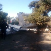 Desplome de avioneta en SLP deja un muerto y un herido