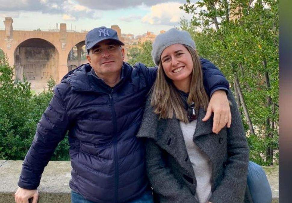 Ricardo Laudani y su esposa. Foto: (Twitter)