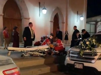 Novio es asesinado al salir de su boda en Iglesia de Caborca, Sonora