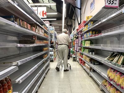 Ausentismo y faltante de productos en las góndolas de la Patagonia por el avance del coronavirus