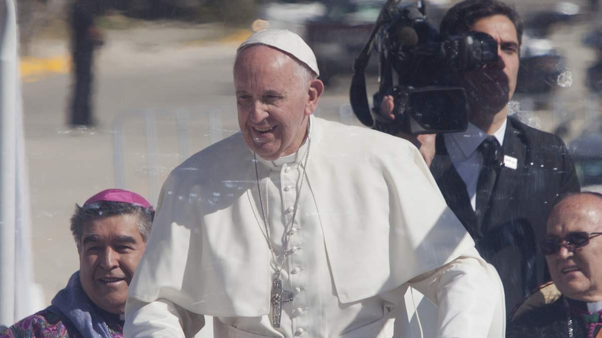 El Papa Francisco durante su visita a México en 2016
