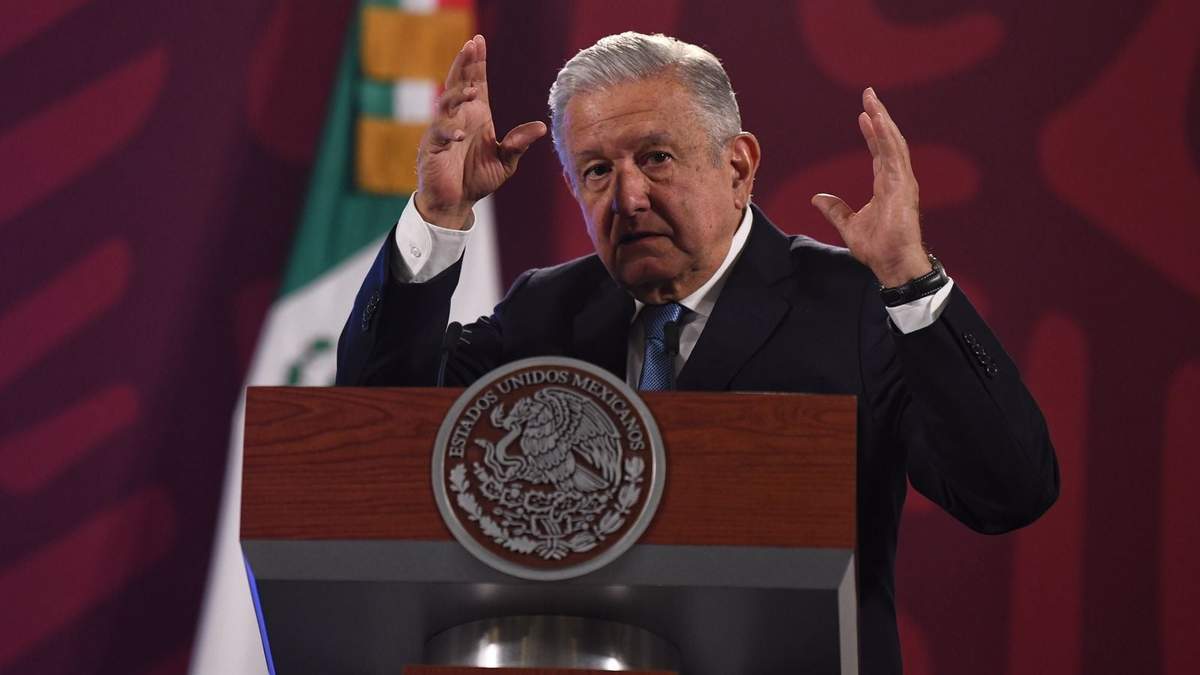 El presidente durante la conferencia matutina de este jueves