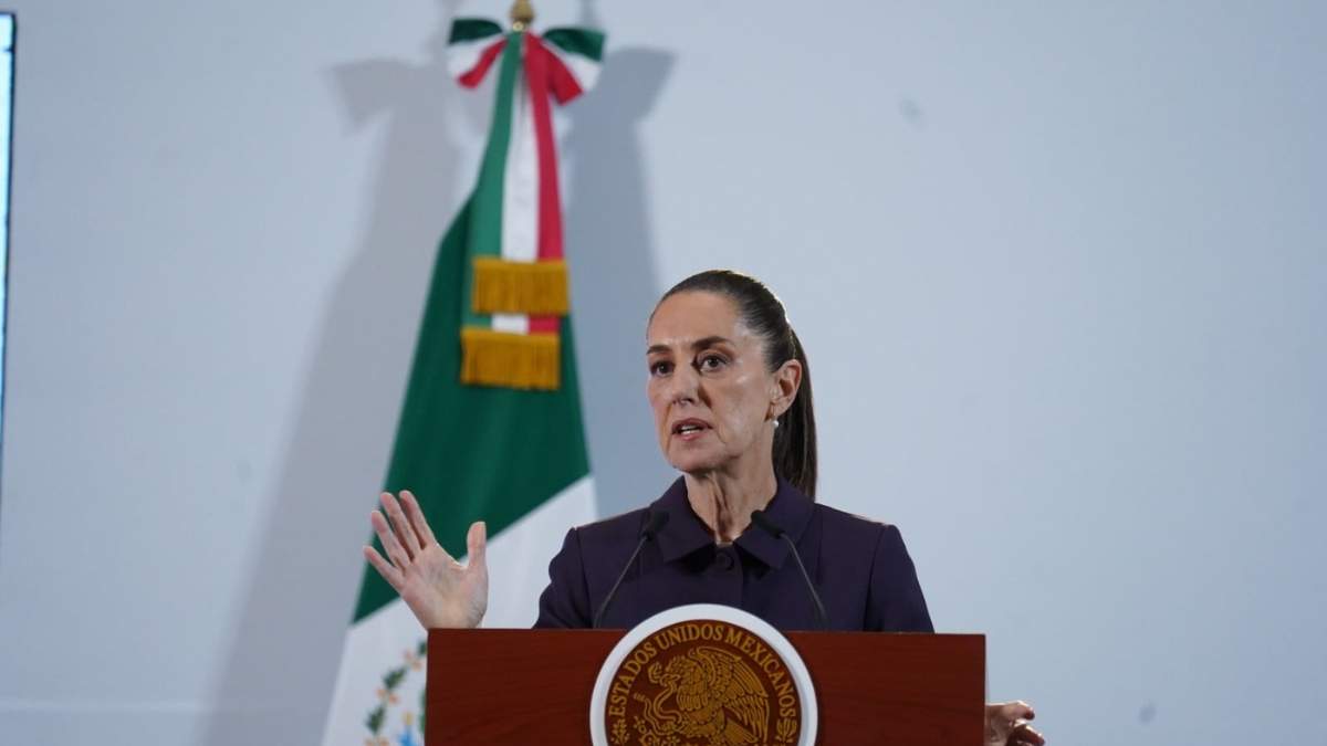 La presidenta Claudia Sheinbaum en la mañanera
