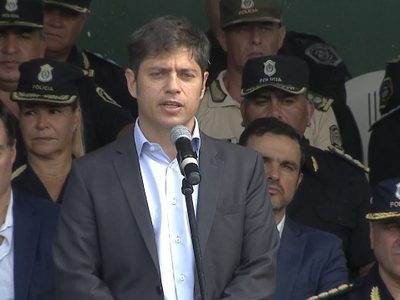 Kicillof anunció un "megaplan de seguridad" para toda la provincia