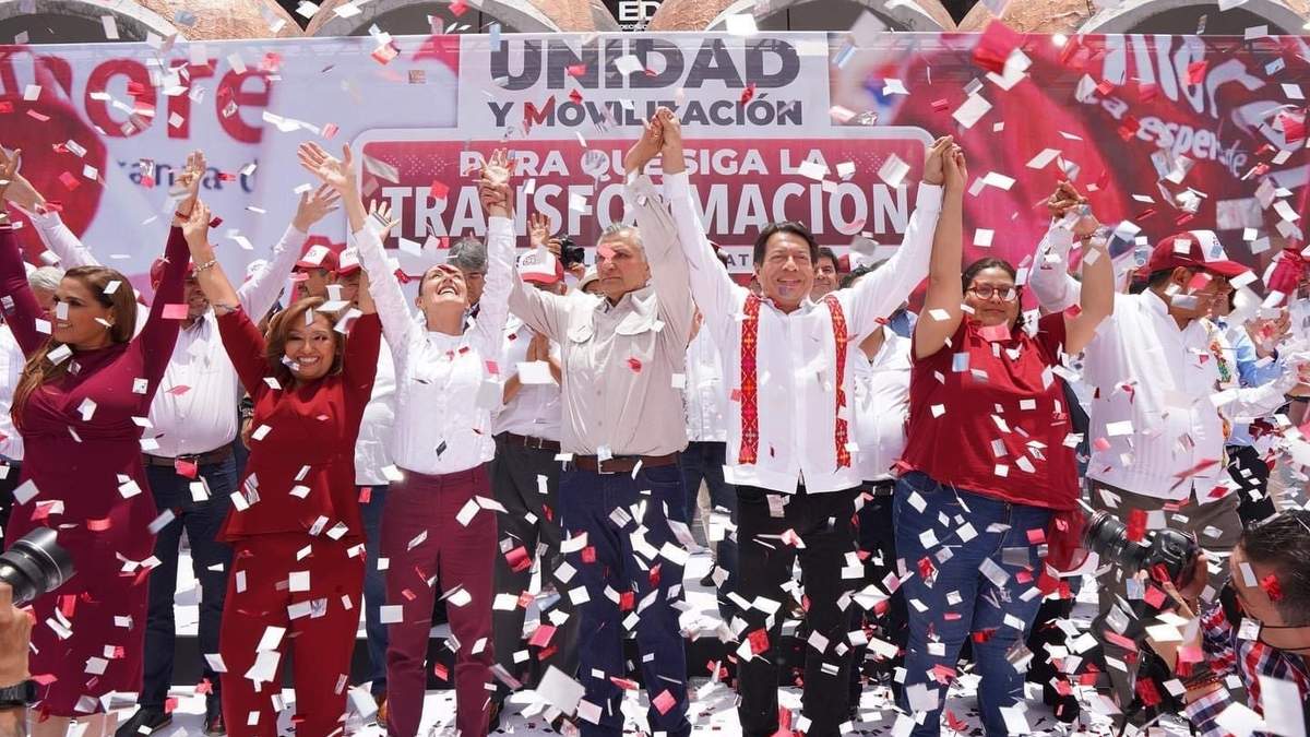 Acto de Morena en Toluca