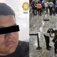 Hombre sacó dinero en el AICM y fue perseguido por asaltantes; uno fue detenido