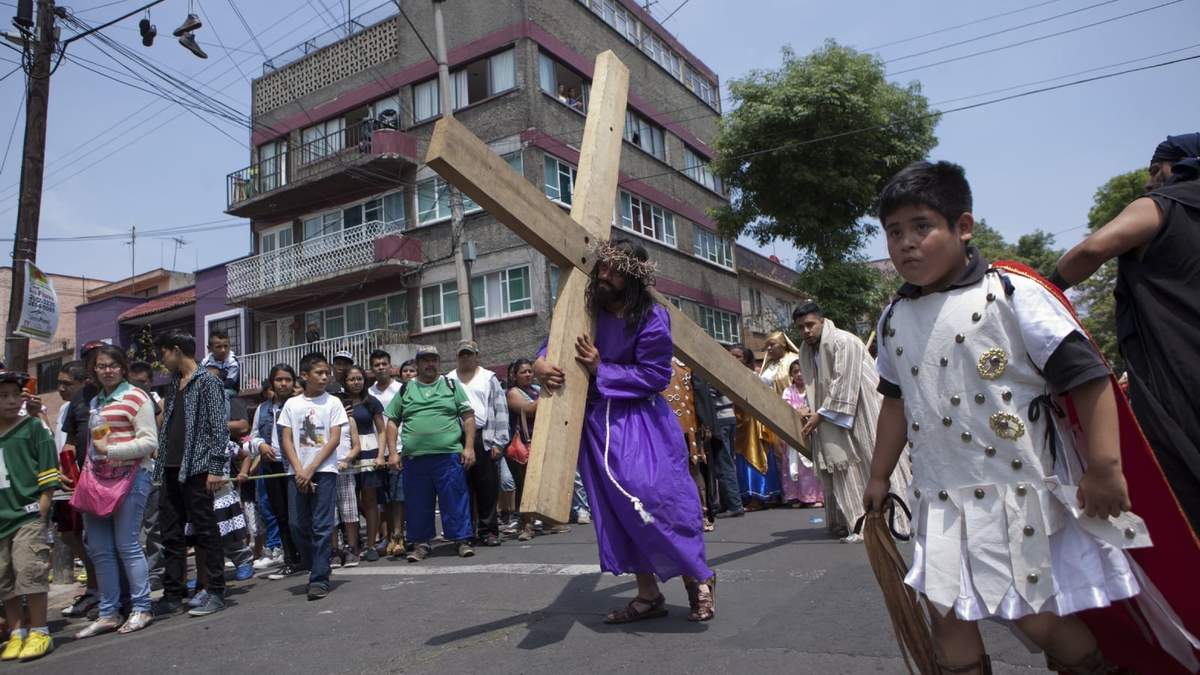 Representación de la pasión de Cristo