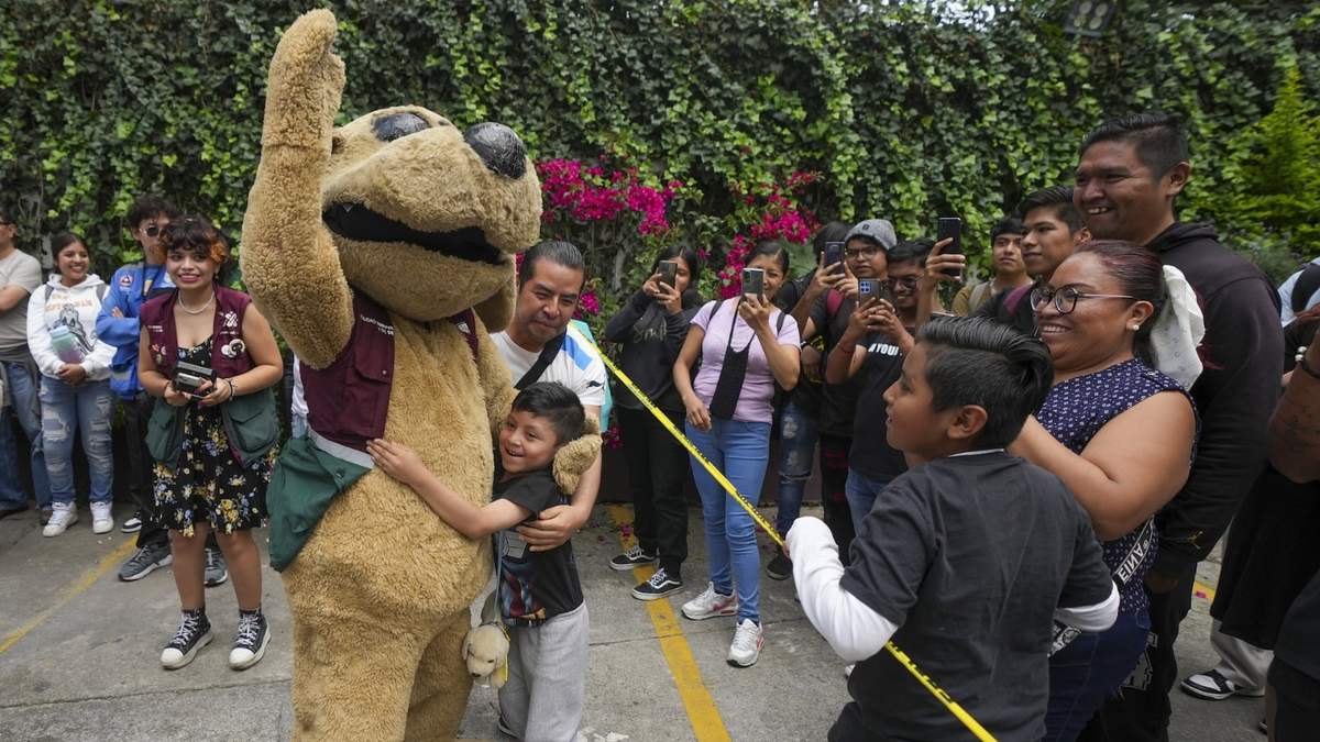 Un niño abraza a Wisin en una función de lucha libre en el Instituto de la Juventud