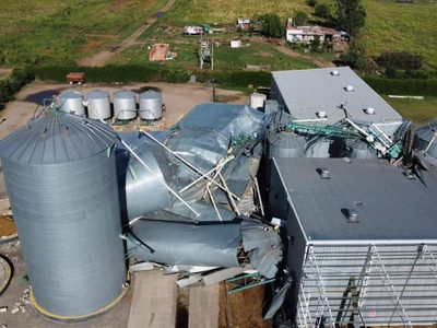 Los destrozos que causó el temporal que azotó al centro del país