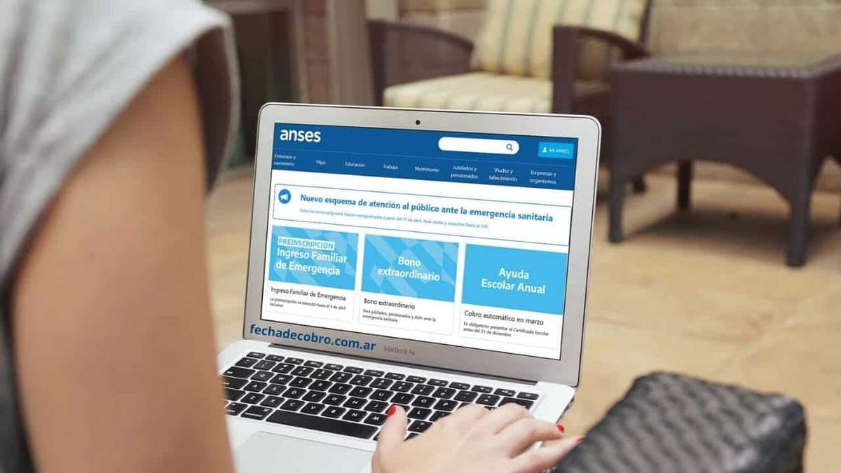 Sitio web de la ANSES. Fuente: (Twitter)