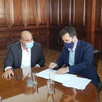 Darío Martínez se reunió con Juan Manzur