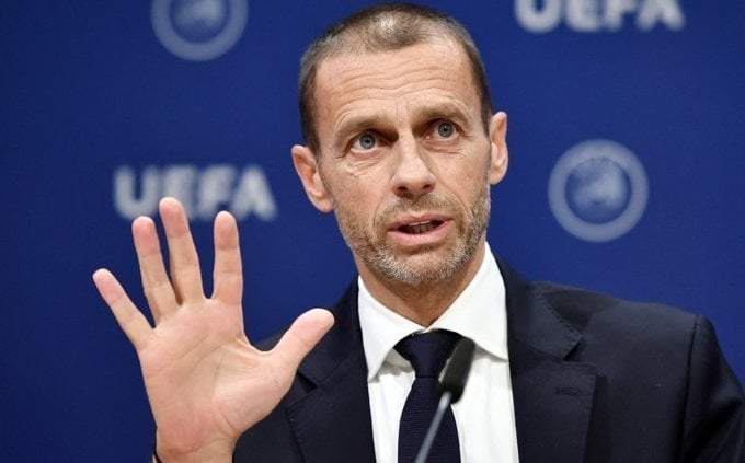 El presidente de la UEFA, Aleksander Ceferin