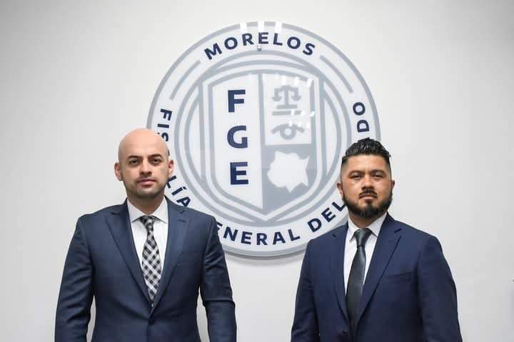 Edgar Maldonado, fiscal de Morelos junto a Héctor Miguel Ortiz