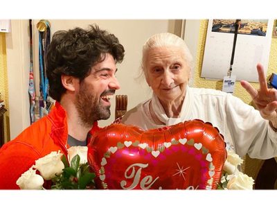 Pura ternura: Miguel Ángel Muñoz y su abuela de 95 años la rompen en Instagram. ¡Mirá los videos!