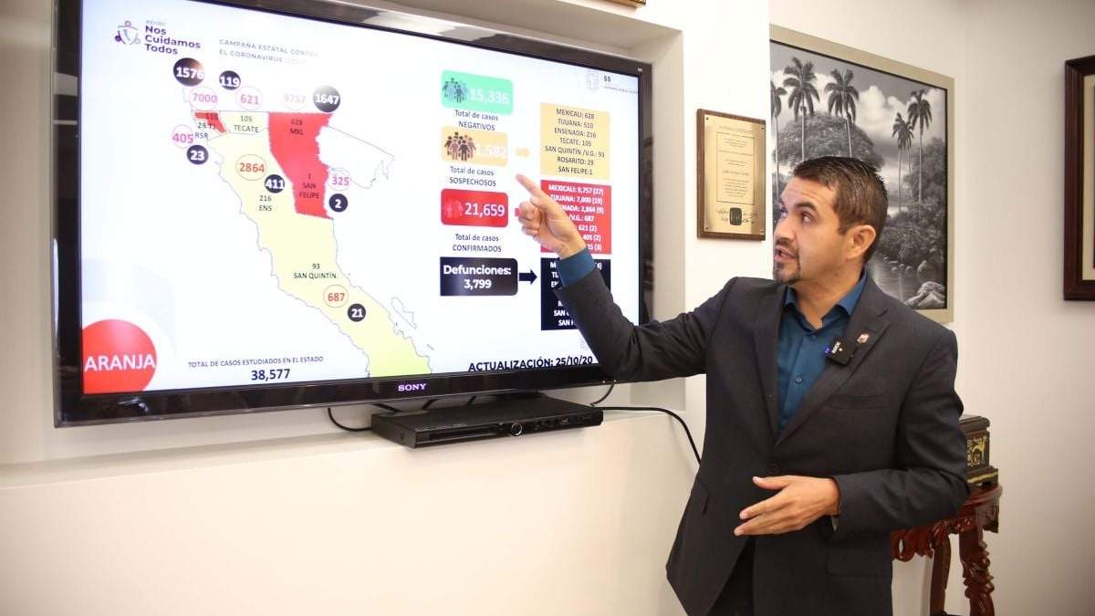 El secretario del Salud en Baja California, Alonso Pérez Rico