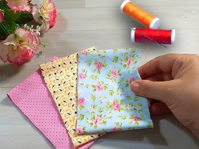 Con solo 2 pedazos de tela: creá este hermoso estuche para lentes, súper delicado y útil