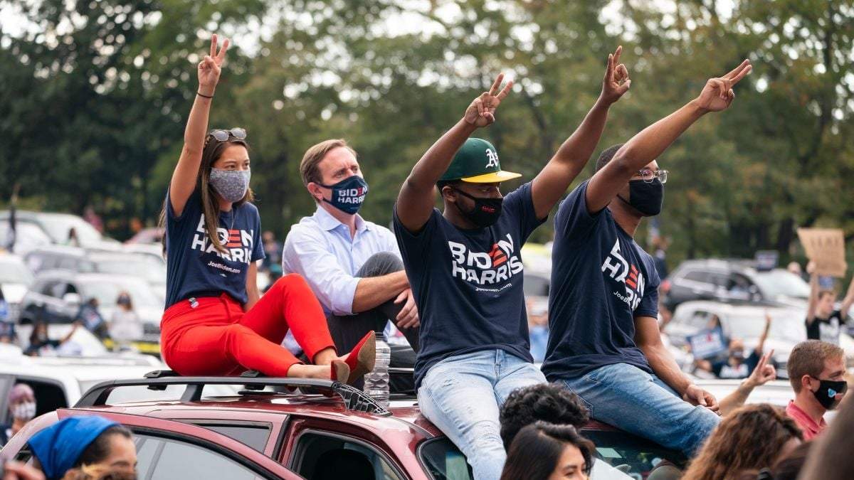 Simpatizantes de Joe Biden