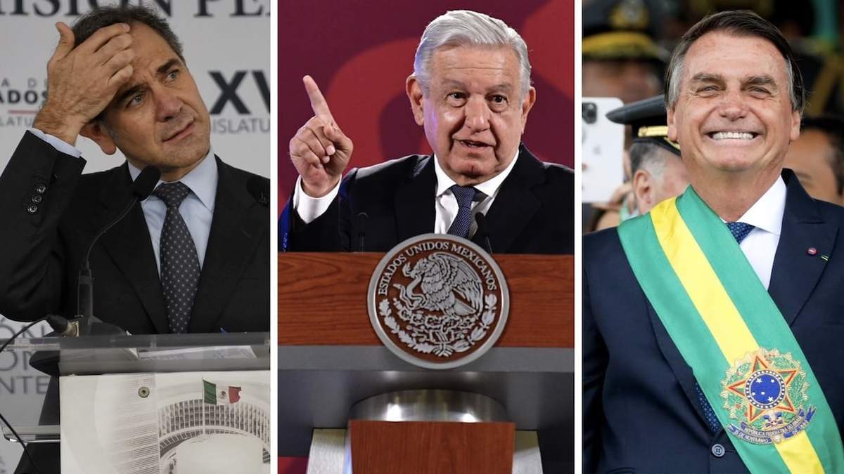 Lorenzo Córdova, AMLO y Jair Bolsonaro