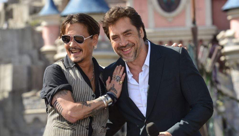 Johnny Depp y Javier Bardem. Fuente: (Instagram).