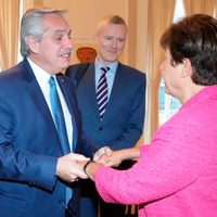 Alberto Fernández anunció que la titular del Fondo Monetario Internacional revisará sobrecargos