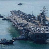 Portaaviones de EU llega a Corea del Sur para ejercicios
