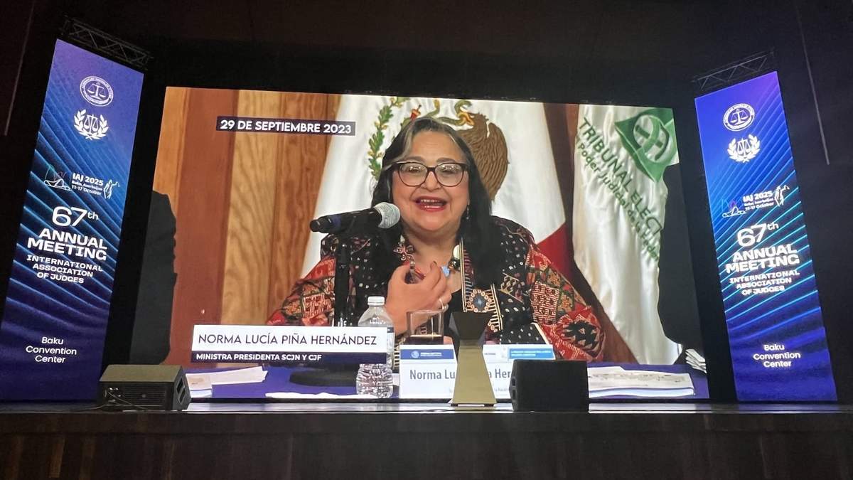 Norma Piña recibió el premio durante la 67 Reunión Anual de la Asociación Internacional de Jueces