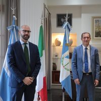 Omar Gutiérrez se reunió con el cónsul general de Italia, Samuele Fazzi