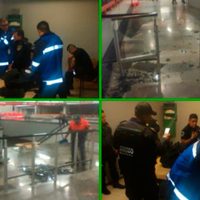 Dan paliza a policías y dañan instalaciones del Metro Rosario