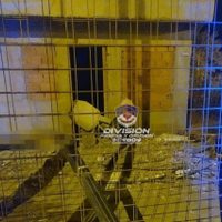 Un joven de 23 años fue descubierto después de robar en una obra en construcción