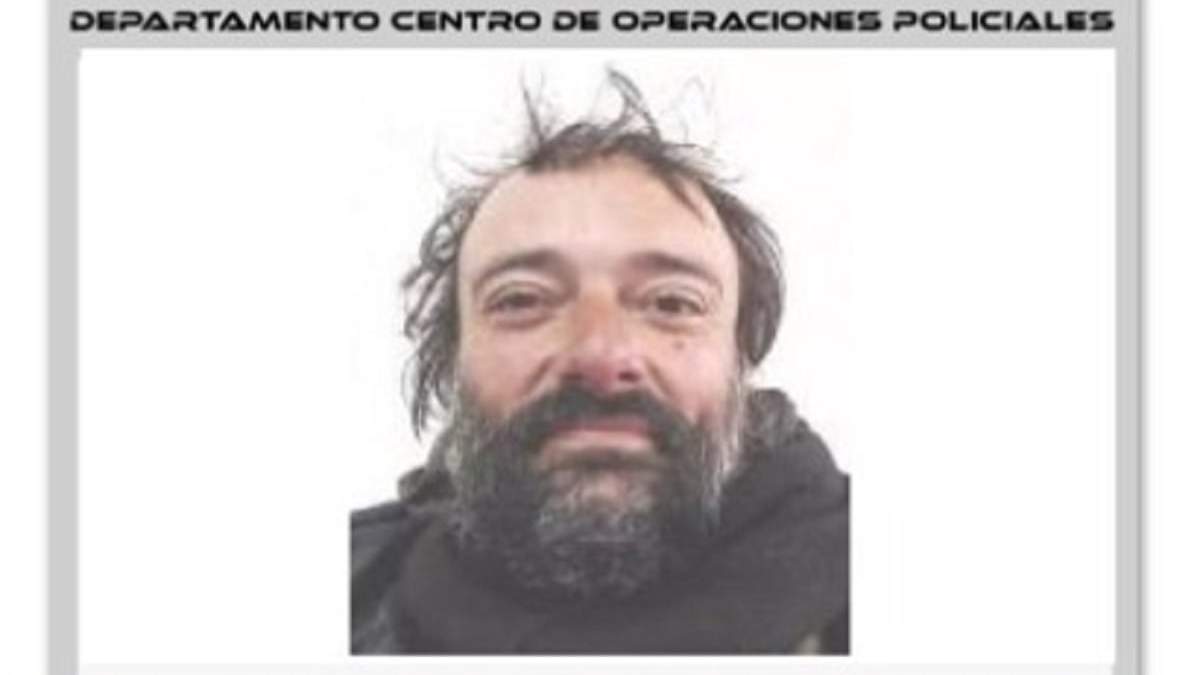 Imagen de Juan Braulio Monteserín, desaparecido el 3 de julio. Fuente: (Policía de Neuquén)
