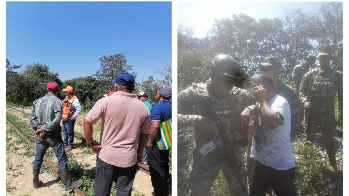 Marinos desalojan a manifestantes en Palomares, Oaxaca