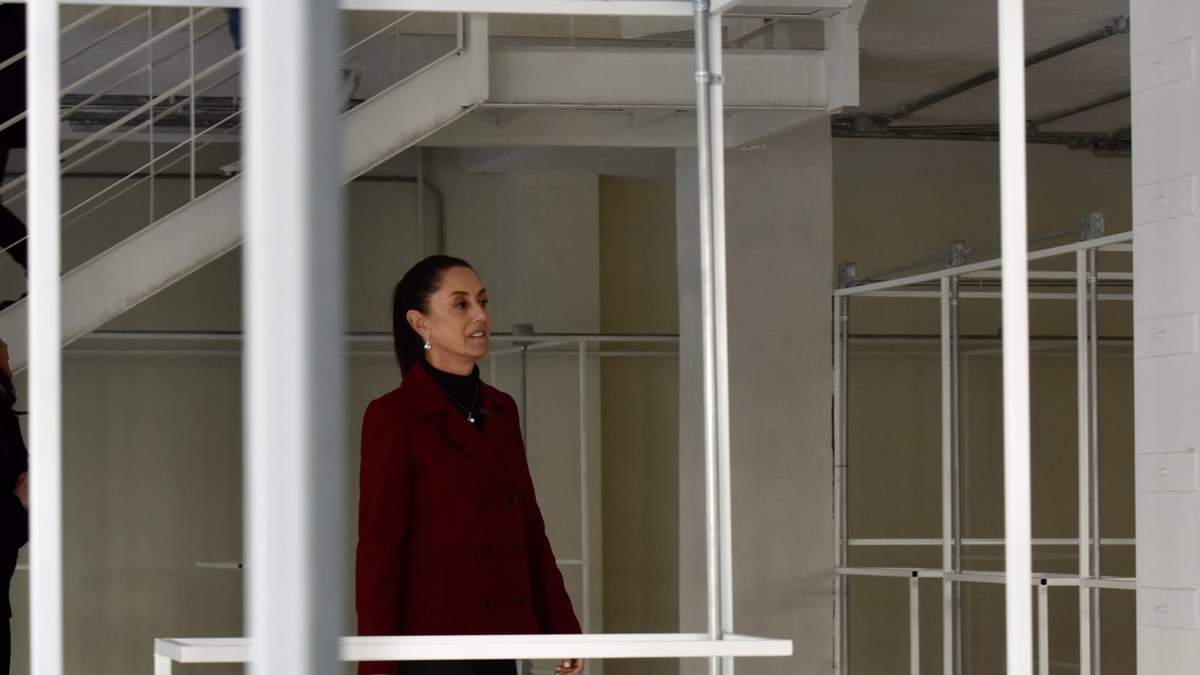 La jefa de Gobierno en el recorrido por el inmueble
