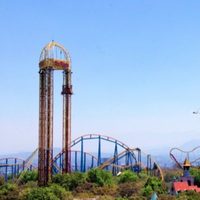 Detienen en Six Flags a dos jóvenes que intentaron entrar con subametralladora