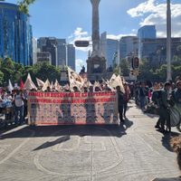 "¡Ayotzinapa vive, la lucha sigue y sigue!": Inicia marcha a nueve años de la desaparición de los 43