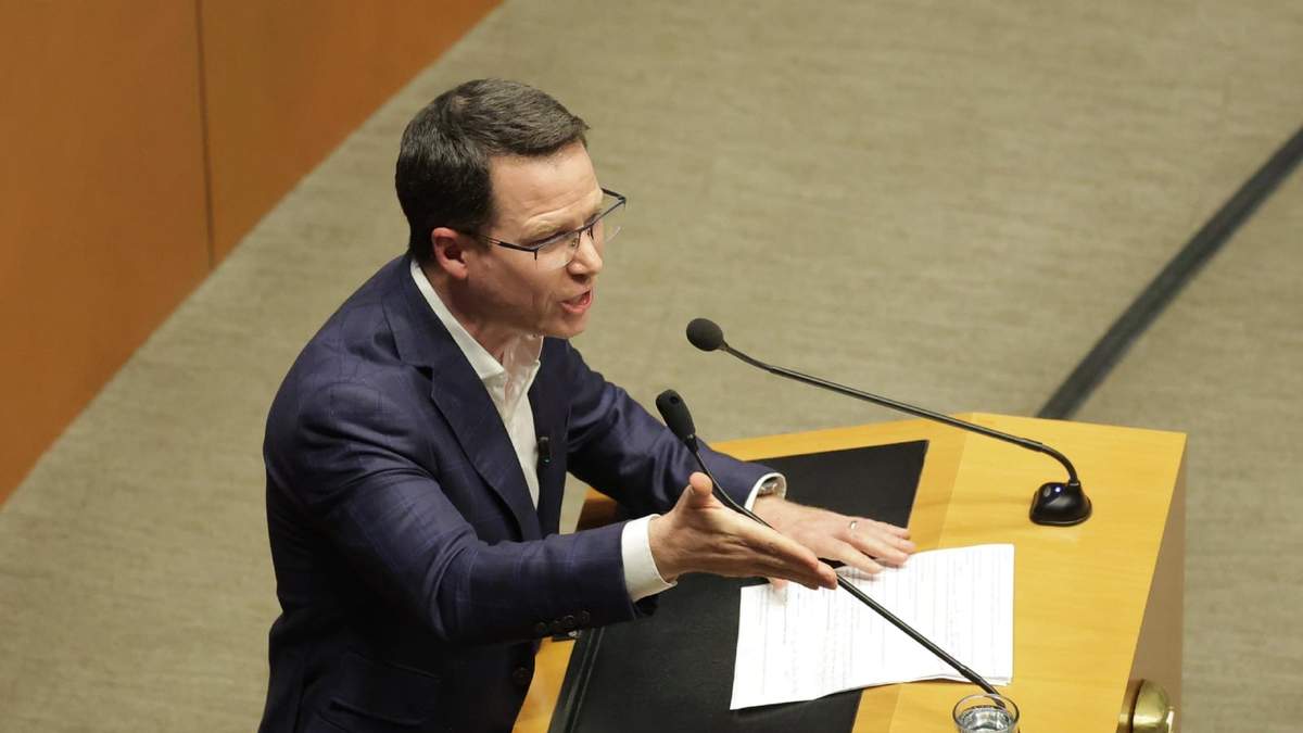 El coordinador de la bancada panista en el Senado, Ricardo Anaya