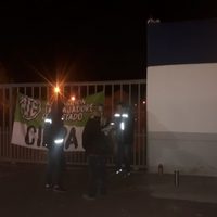 ATE bloqueó el corralón Municipal de Centenario