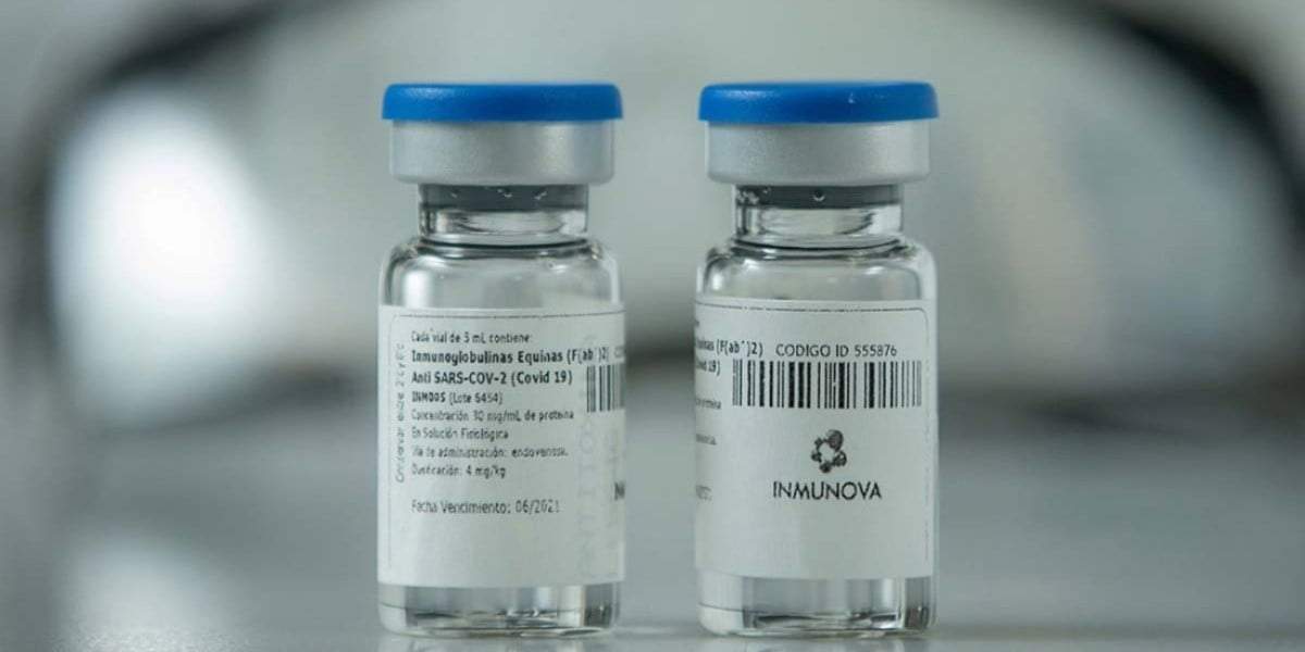 Suero hiperinmune equino. Fuente: (Twitter)