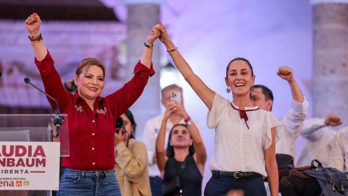 Claudia Delgadillo y Claudia Sheinbaum, candidatas a la gubernatura de Jalisco y a la Presidencia
