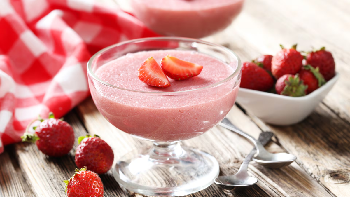 Mousse de frutilla. Fuente: (Instagram)